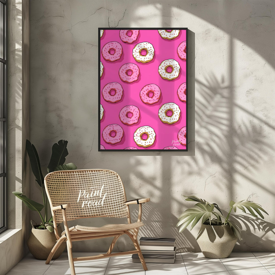 Pink Donut Pattern