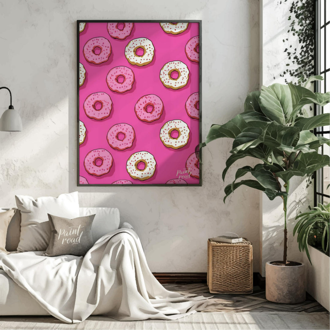 Pink Donut Pattern