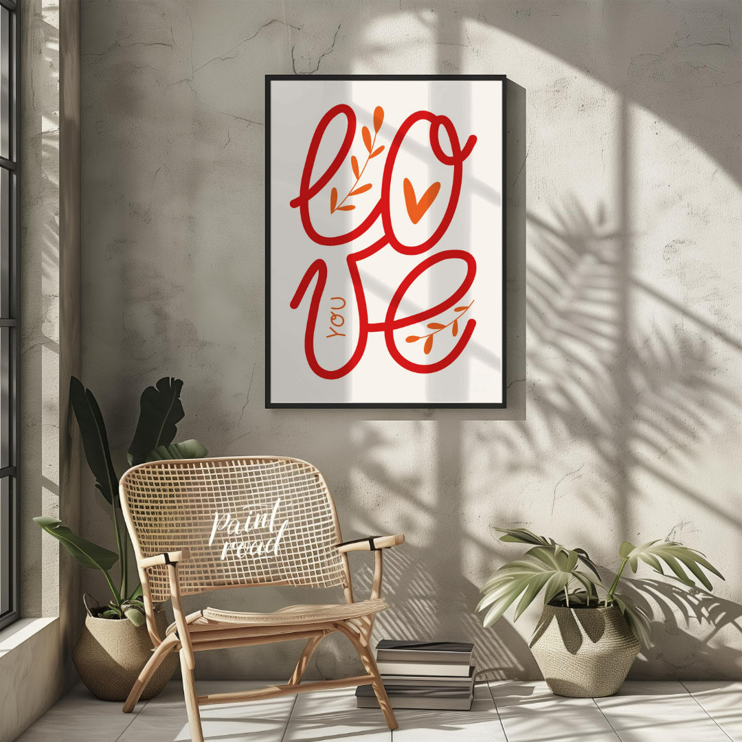 Love You Hand Lettering