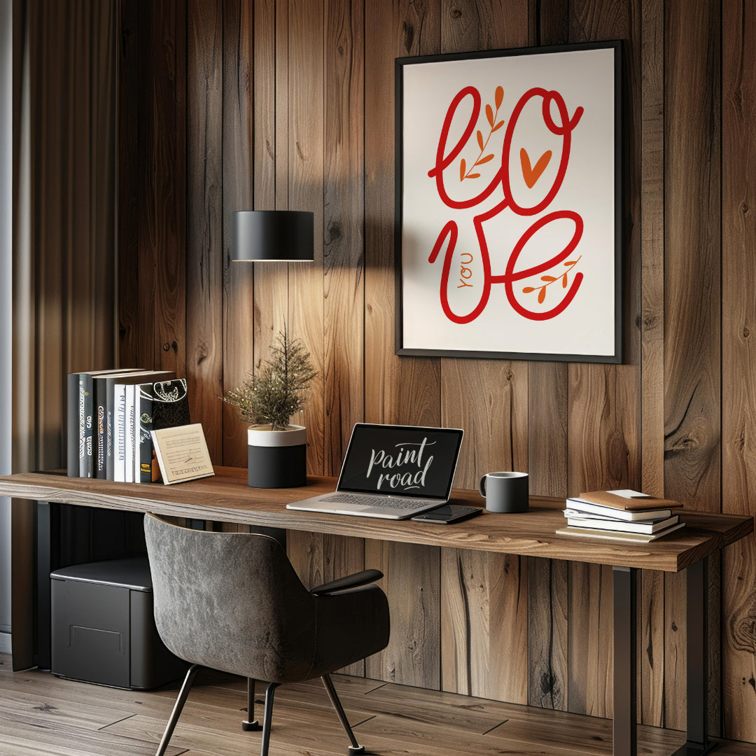 Love You Hand Lettering
