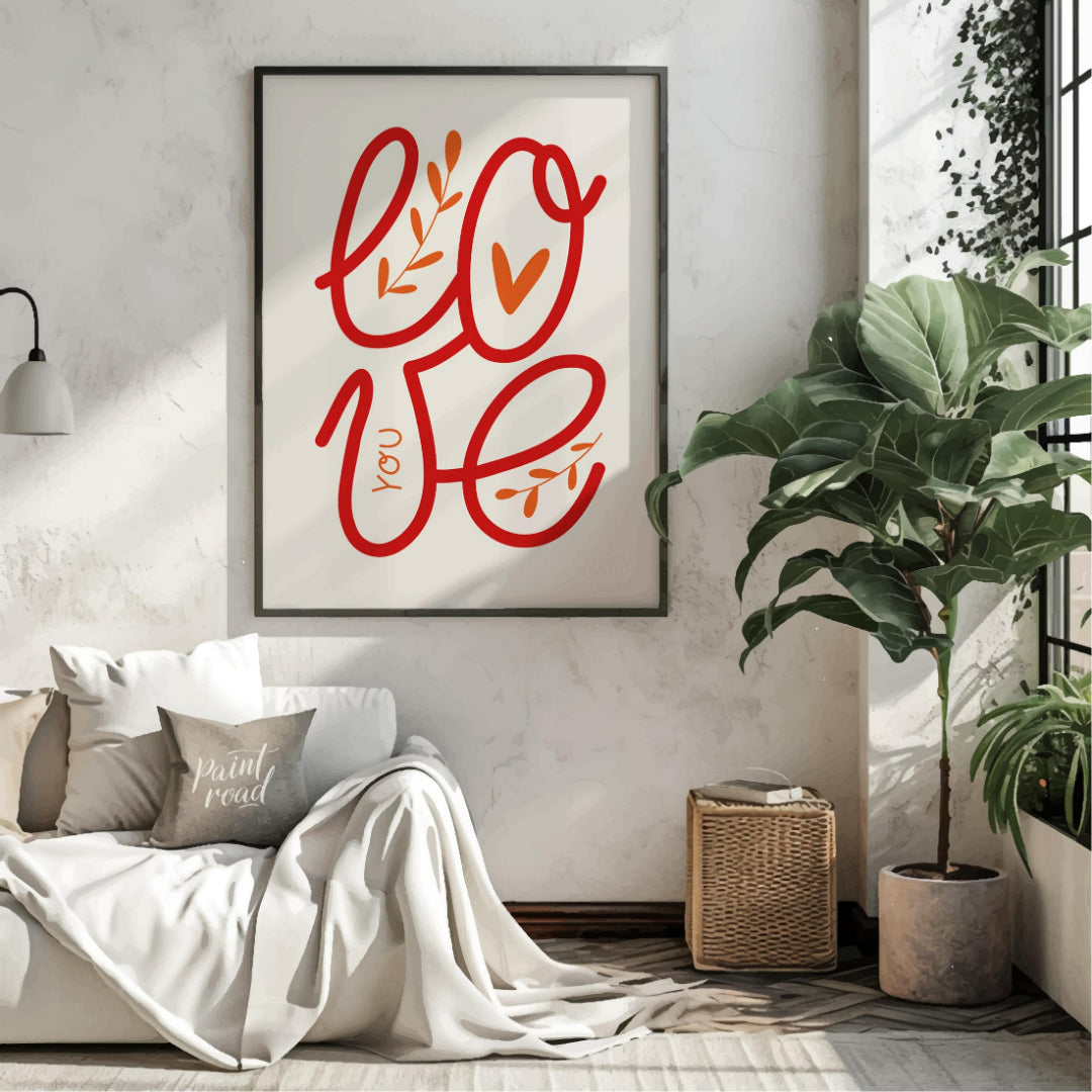 Love You Hand Lettering