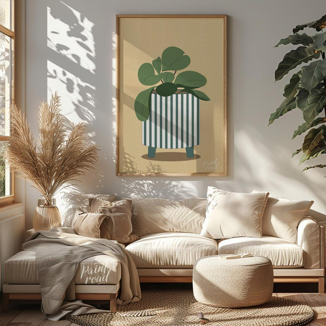 Striped Pot Money Plant