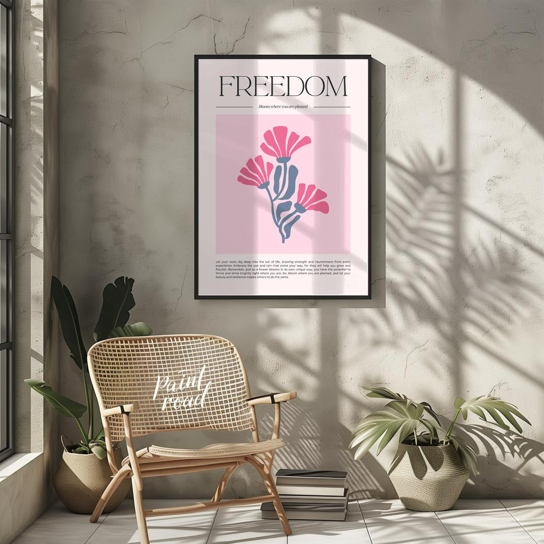 Pink & Blue Floral Freedom