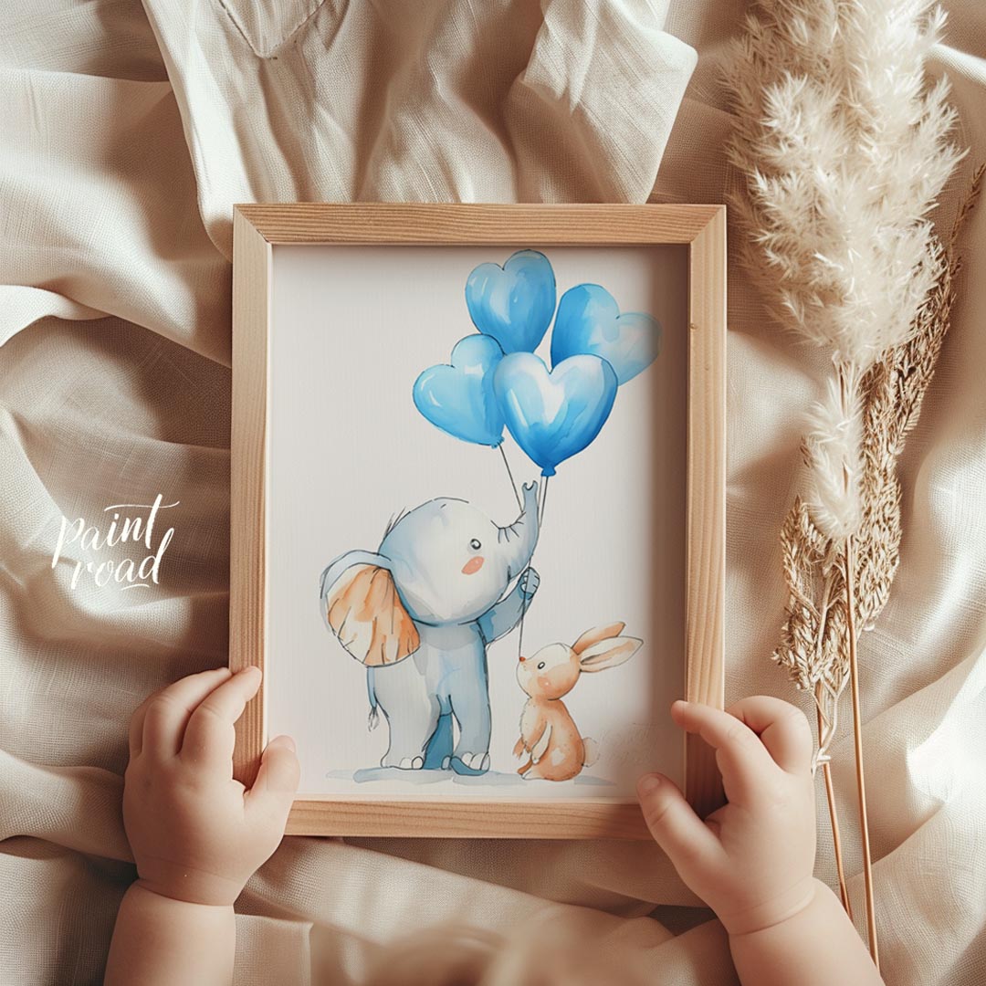 Elephant and Bunny Balloon Adventure