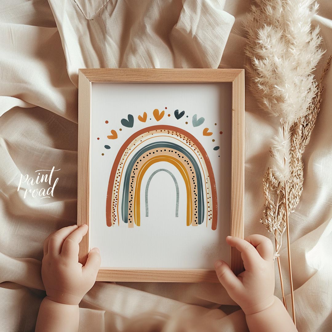 Boho Rainbow with Hearts