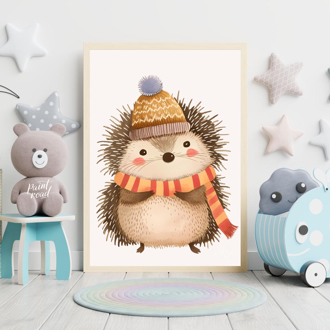 Cozy Hedgehog in Winter Wear
