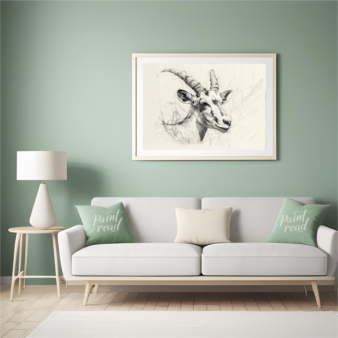 Elegant Antelope Portrait Sketch