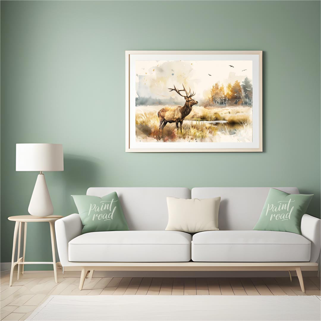 Majestic Elk in Autumn Meadow