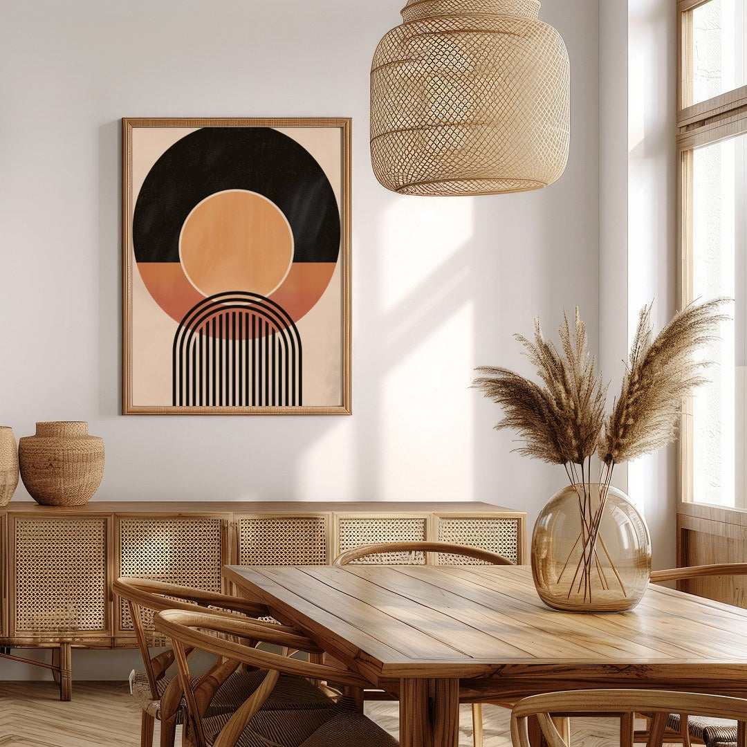 Dive into the world of geometry with this captivating abstract piece. Featuring an interplay of for Extra Kitchen