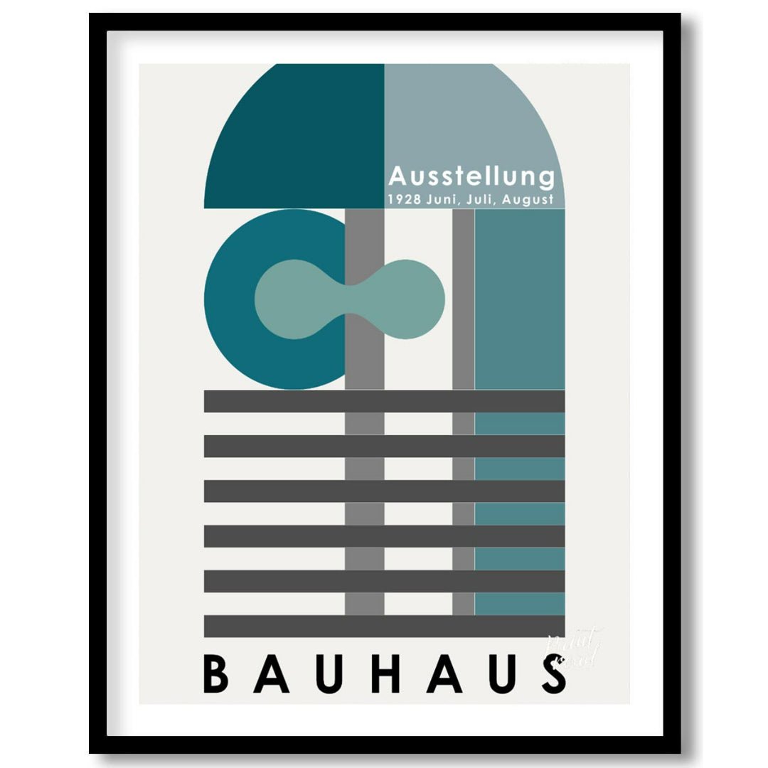 Bauhaus 1928 Architectural Geometric Painting available online at Paintroad showing 1928 architectural and art