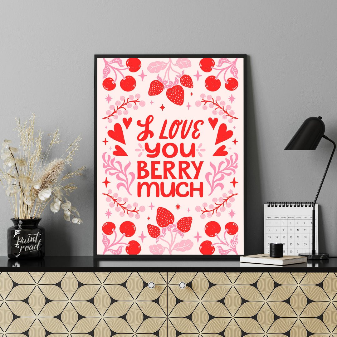 Berry Much Love Painting available online at Paintroad showing affection anniversary and art