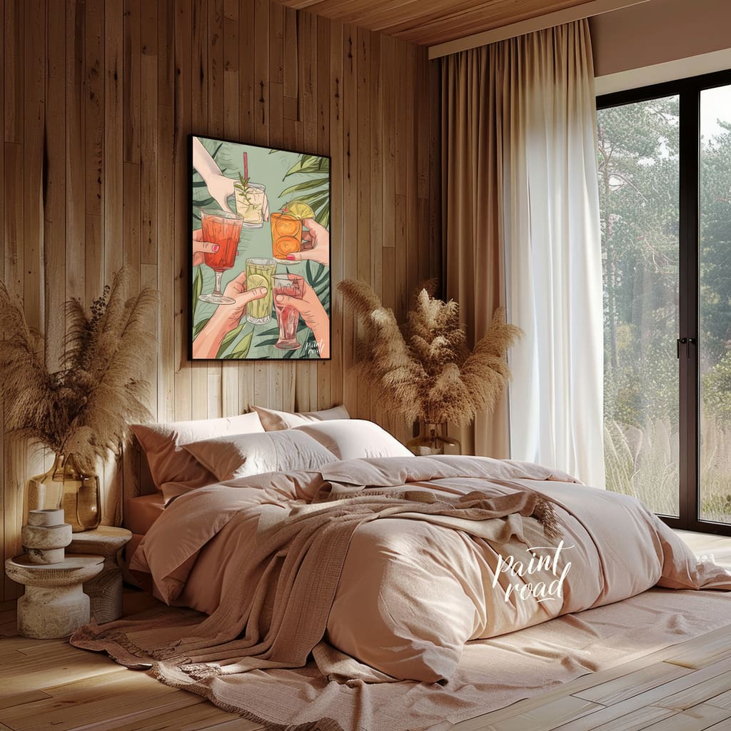 Cheers to Summer Painting available online at Paint Road for only Cheers to Summer showing adorned adorned with fresh fruits and arrival