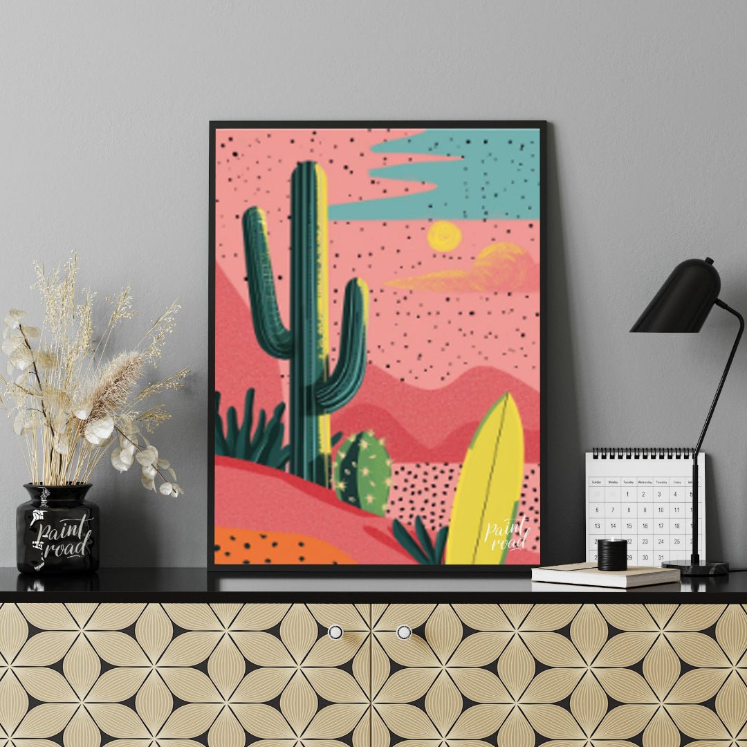 Desert Surfscape Painting available online at Paintroad showing adventure art and artistic