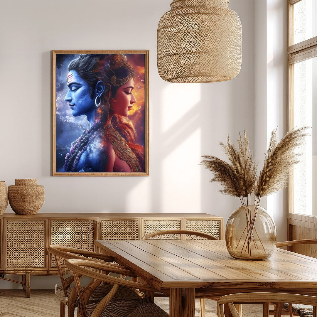 Experience the breathtaking union of celestial energies with this stunning wall art piece. for Extra Kitchen