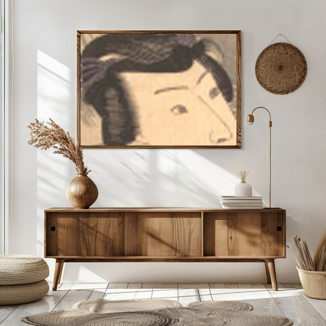 This captivating piece elegantly captures the mystique of traditional Japanese culture with for Sitting Area