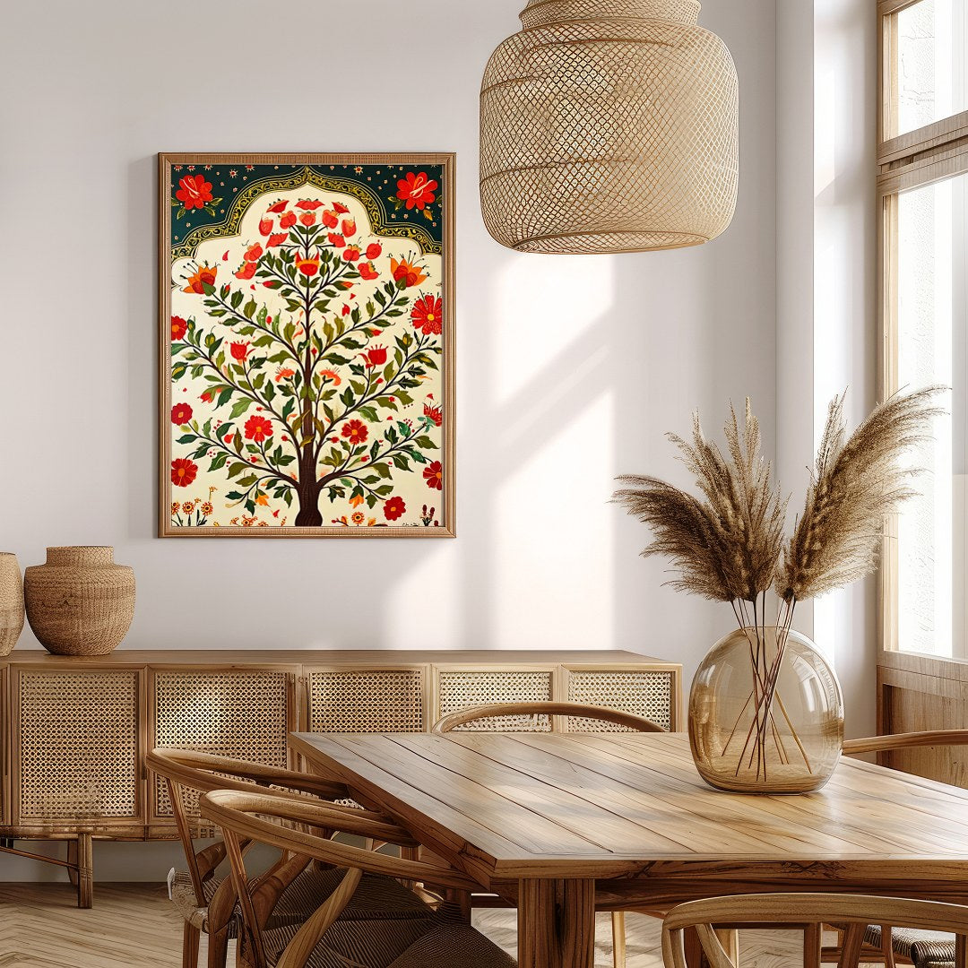Experience the enchanting beauty of nature with this vibrant wall art piece. The intricate floral for Extra Kitchen