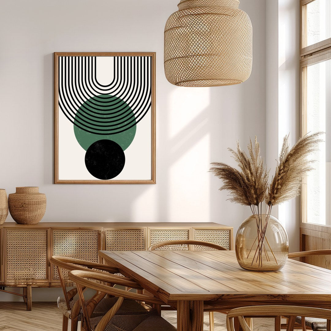 Elevate your space with this striking piece that brings the beauty of geometric harmony and for Extra Kitchen