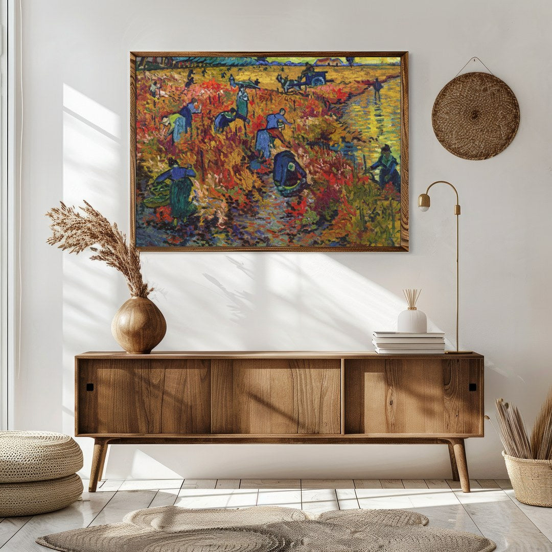 Immerse yourself in the tranquil beauty of harvest time with this remarkable piece. The vibrant for Sitting Area