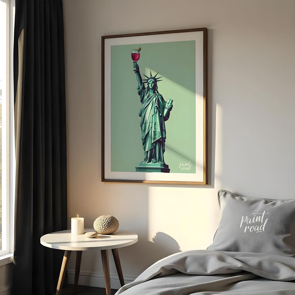 Liberty's Libation Painting available online at Paint Road for only Liberty's Libation showing celebration cocktail and dining