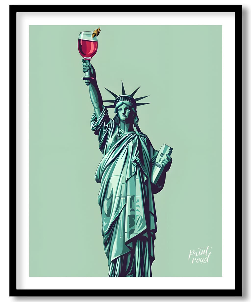 Liberty's Libation Painting available online at Paint Road for only Liberty's Libation showing celebration cocktail and dining