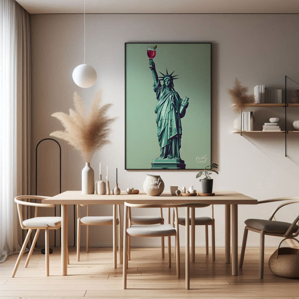 Liberty's Libation Painting available online at Paint Road for only Liberty's Libation showing celebration cocktail and dining