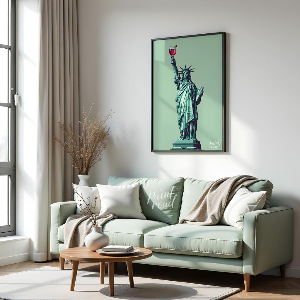 Liberty's Libation Painting available online at Paint Road for only Liberty's Libation showing celebration cocktail and dining