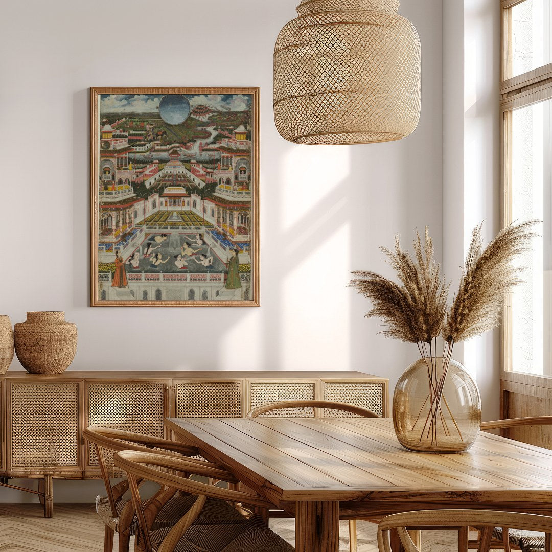 Immerse yourself in the grandeur of a regal world with this stunning artwork. Featuring intricate for Extra Kitchen