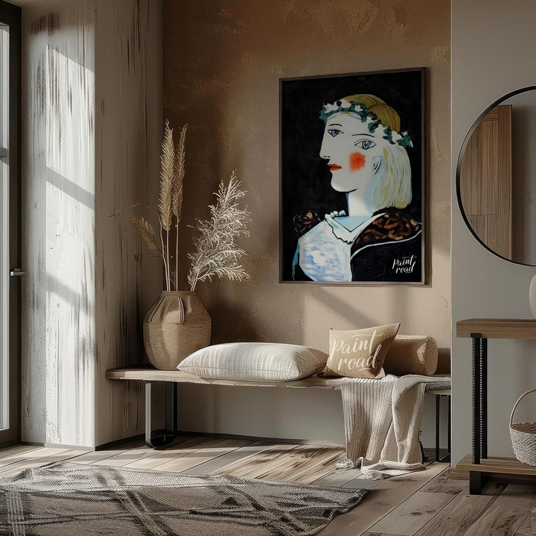 Marie - Thérèse with Garland Painting available online at Paintroad showing 1937 Abstract and Bedroom