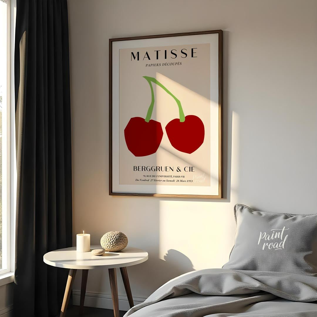 Matisse Cherries Painting available online at Paintroad showing art lover art print and artistic