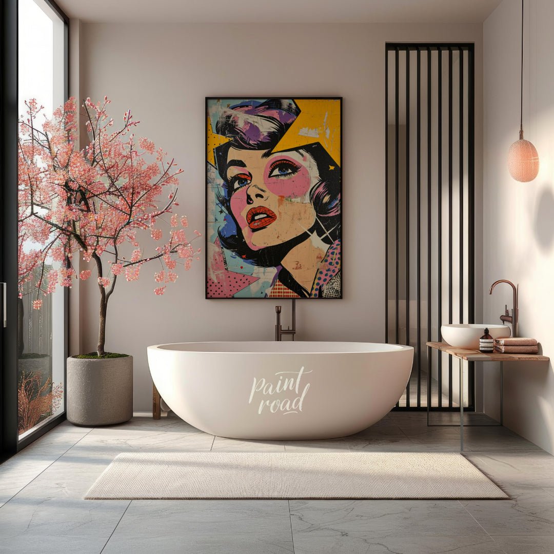 Pop Fragment Painting available online at Paintroad showing art book and color