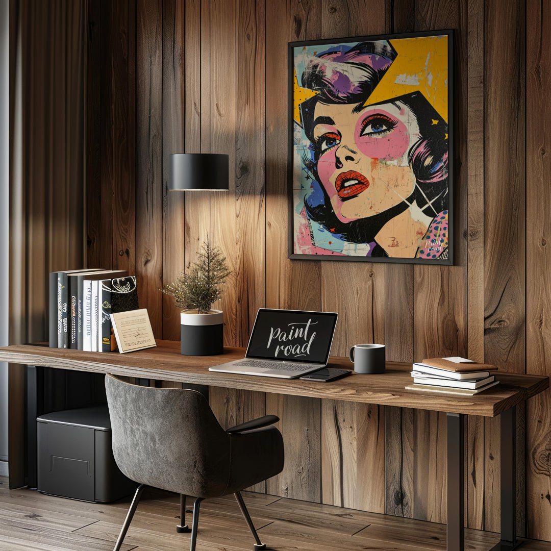 Pop Fragment Painting available online at Paintroad showing art book and color