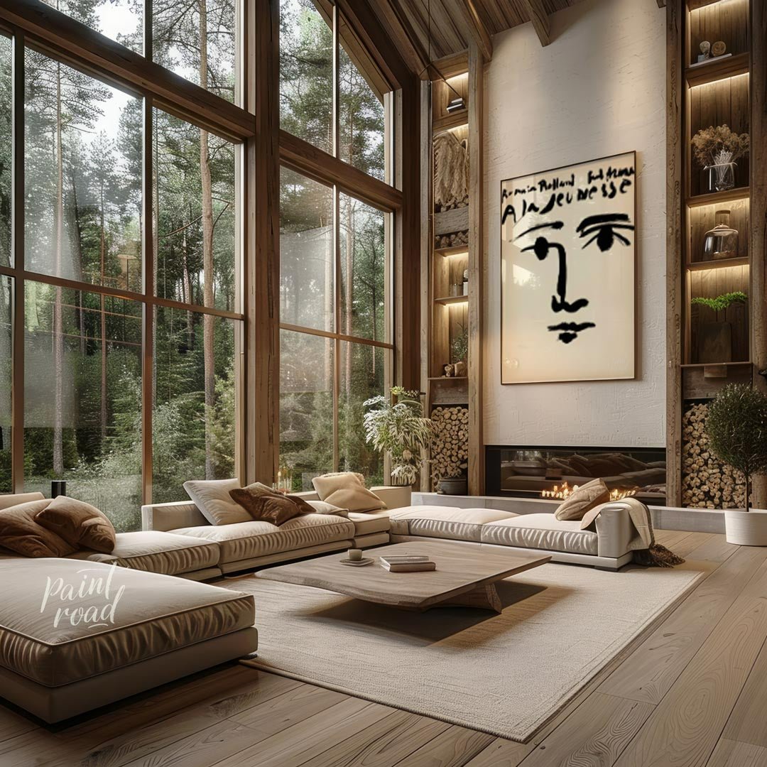 Romain Rolland: À la jeunesse Painting available online at Paintroad showing 20th century abstract face and art collector