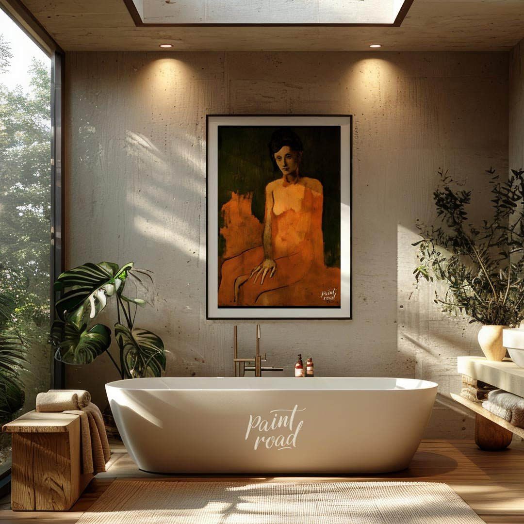 Seated Nude (Rose Period) Painting available online at Paintroad showing 1900s art collector and art gallery