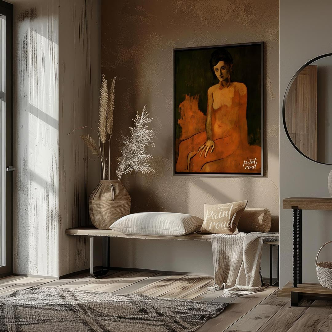 Seated Nude (Rose Period) Painting available online at Paintroad showing 1900s art collector and art gallery