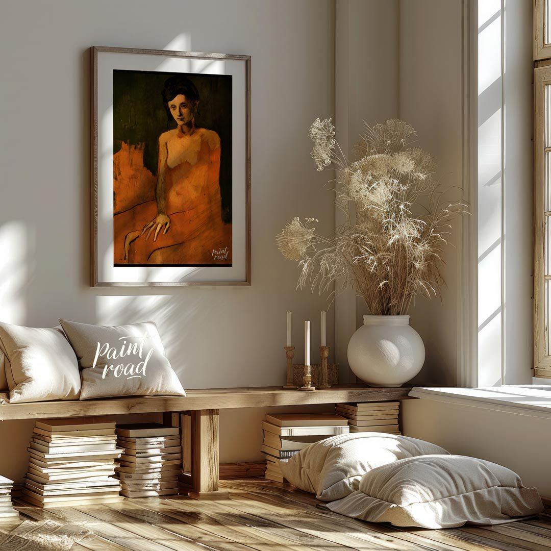 Seated Nude (Rose Period) Painting available online at Paintroad showing 1900s art collector and art gallery