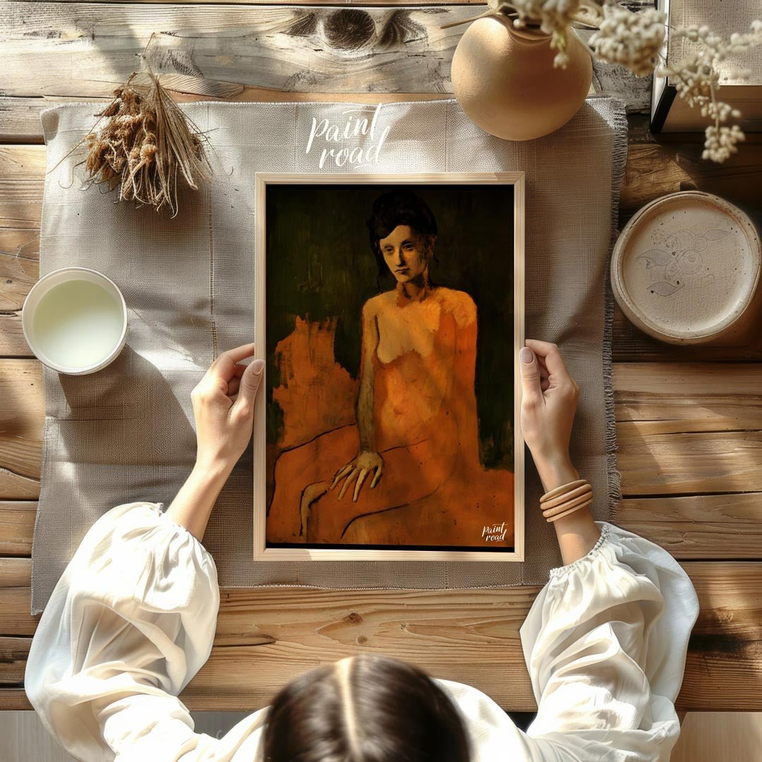 Seated Nude (Rose Period) Painting available online at Paintroad showing 1900s art collector and art gallery