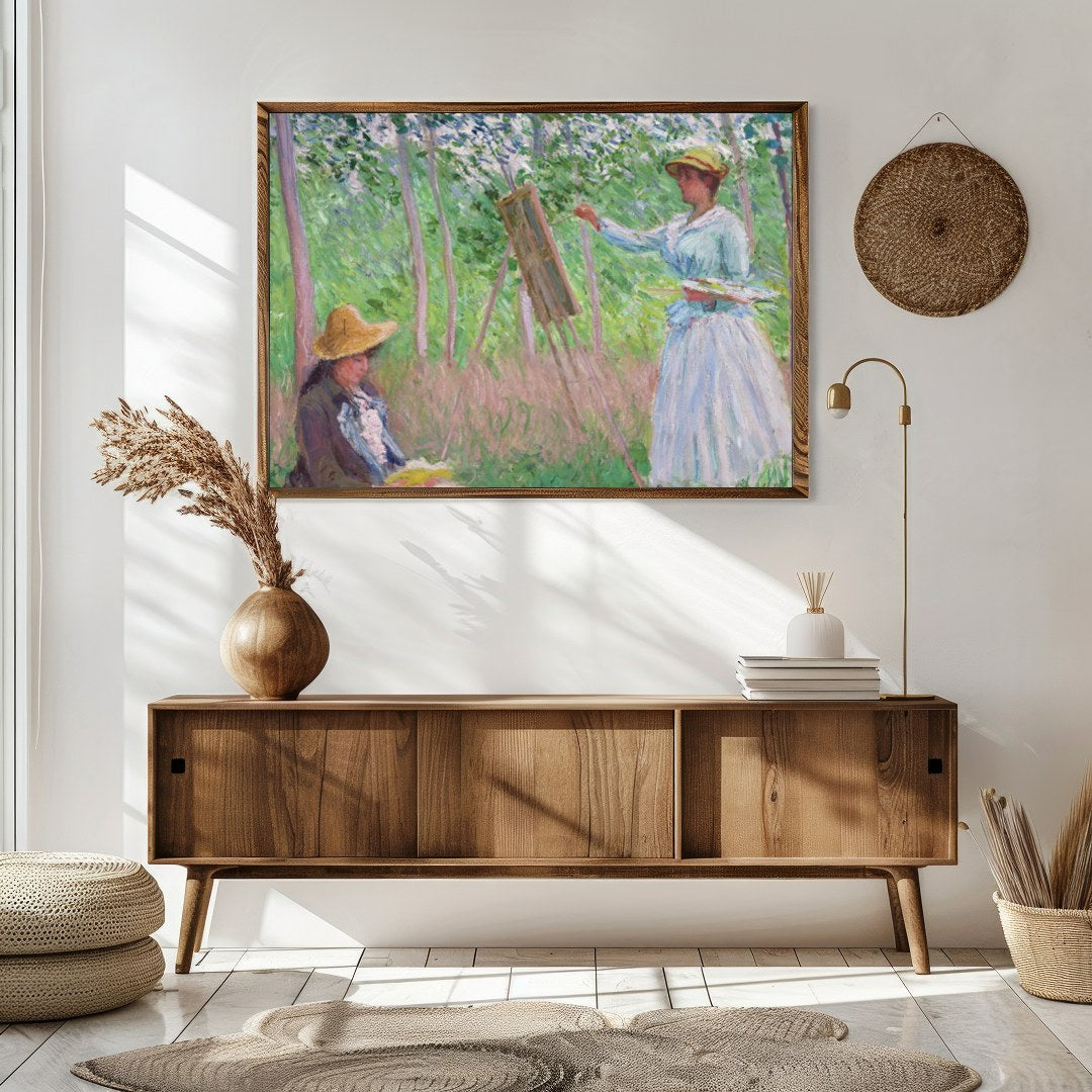 Immerse yourself in a tranquil scene with this stunning Impressionist artwork capturing a moment of for Sitting Area