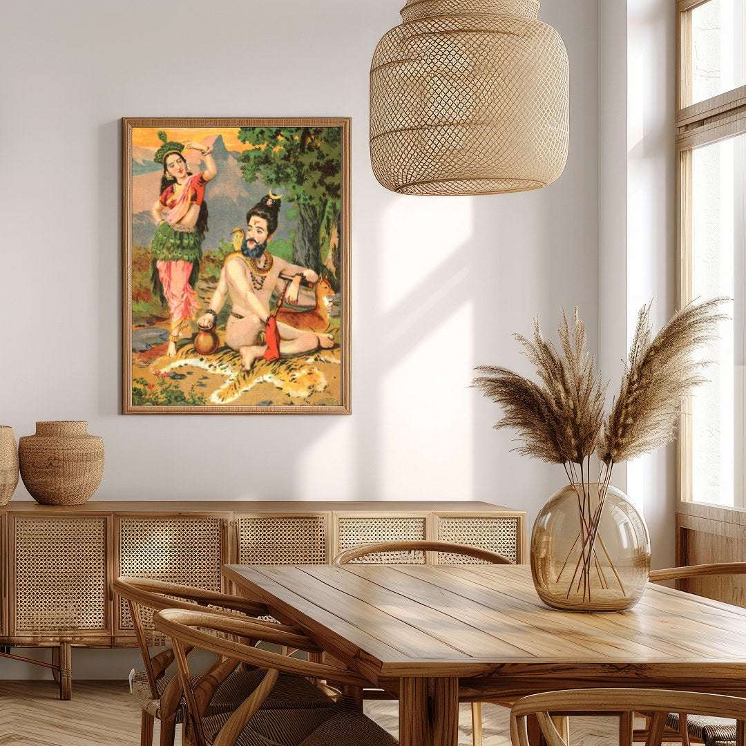 Immerse yourself in the captivating allure of this vibrant artwork showcasing a serene encounter for Extra Kitchen
