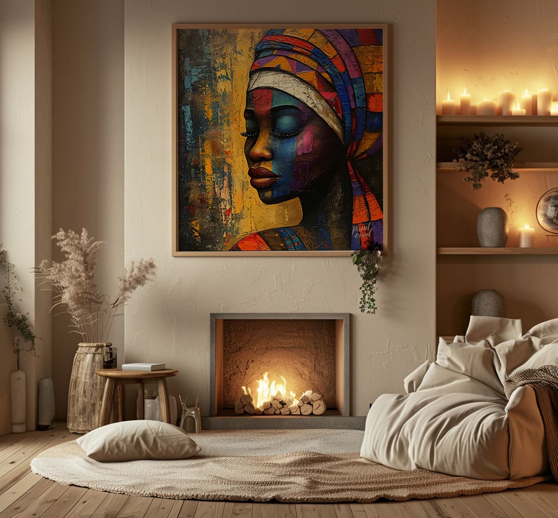 Soulful Serenity Painting available online at Paint Road for only Soulful Serenity showing Artist Artist's Use of Colors and Artwork