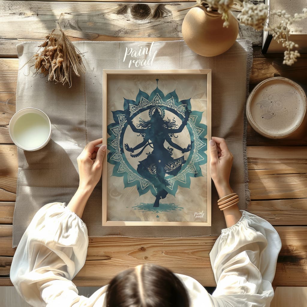 The Cosmic Dance of Shiva Painting available online at Paint Road for only The Cosmic Dance of Shiva showing art bedroom and belief