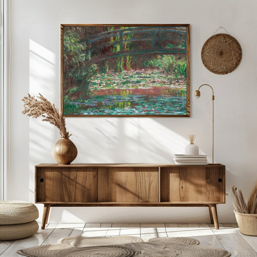 Immerse yourself in serene beauty with this exquisite wall art capturing a lush garden scene. A for Sitting Area