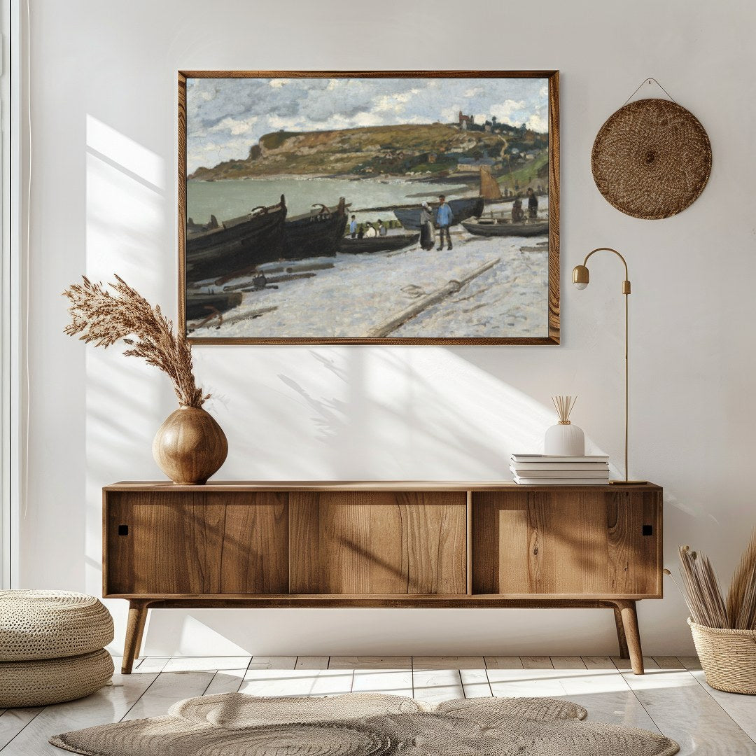 Immerse yourself in the serene beauty of this coastal masterpiece, capturing a tranquil seascape for Sitting Area