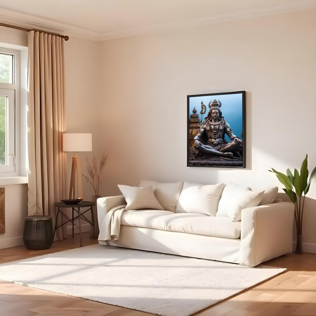Immerse your space in the serene elegance of this mystical sculpture artwork. With intricate for Family Room