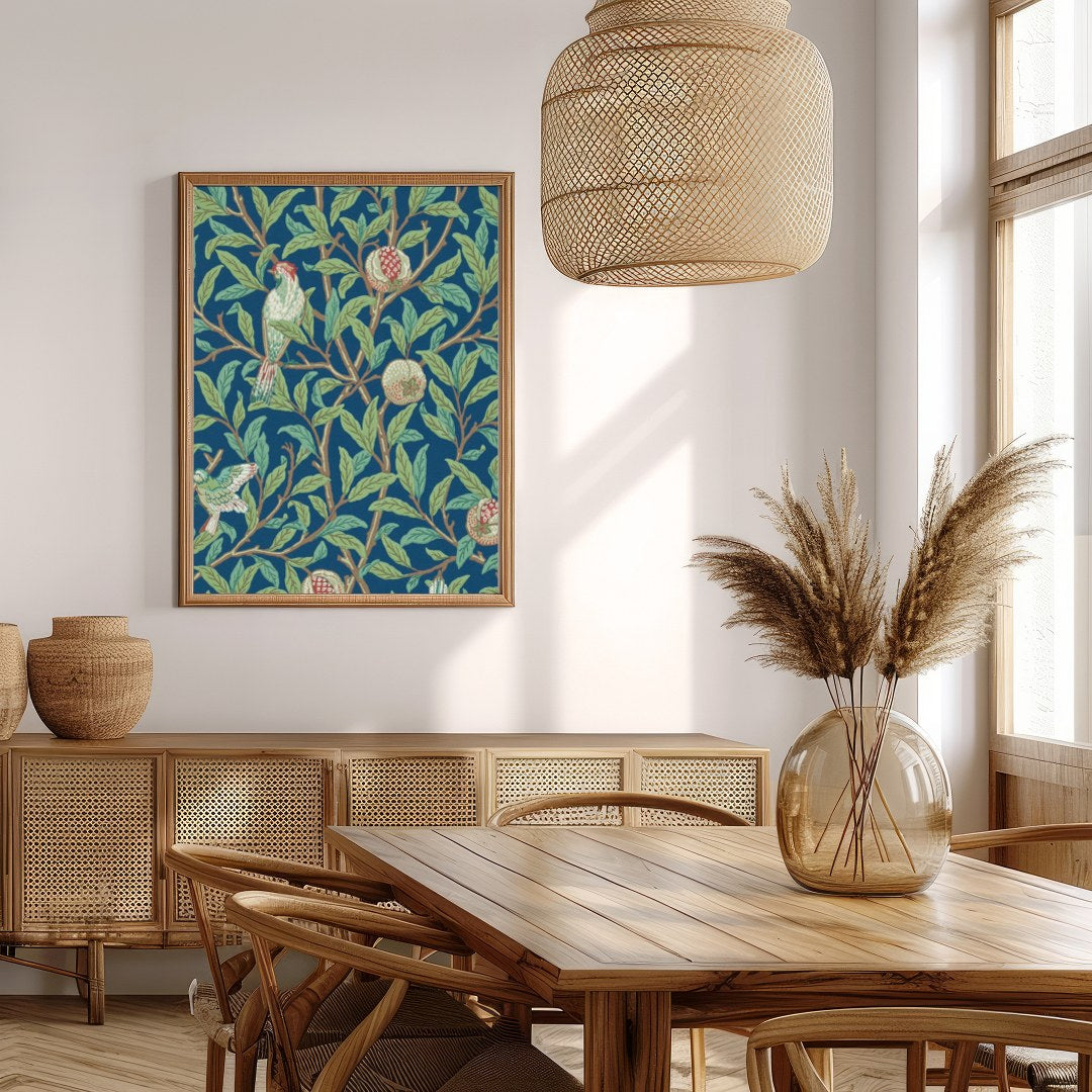 Experience the tranquil beauty of nature with this exquisite artwork featuring a pair of birds for Extra Kitchen