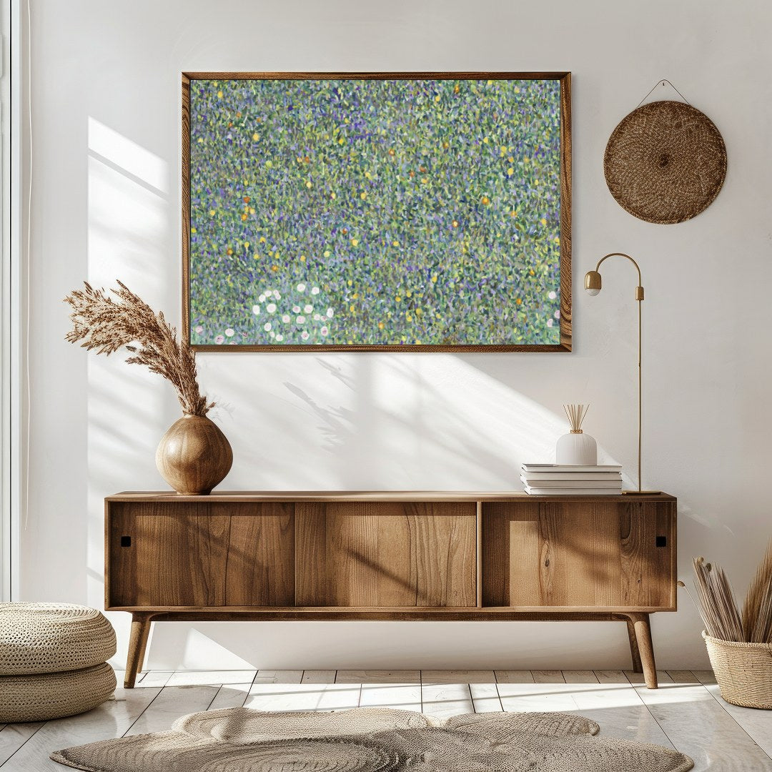 Immerse yourself in the lush beauty of 'Verdant Meadow Symphony'. This masterpiece highlights the for Sitting Area