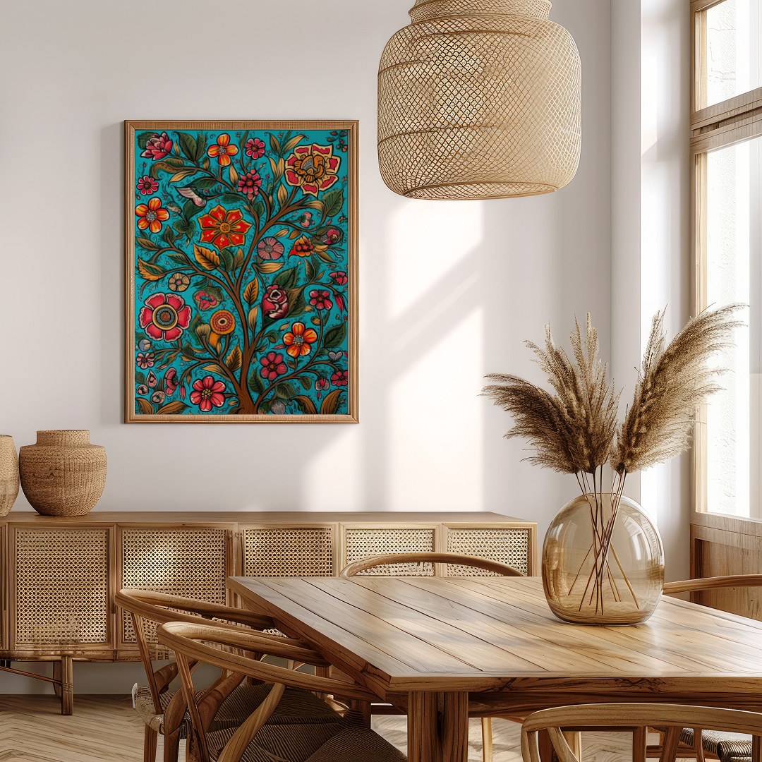 Infuse your space with the lively energy of this bold floral artwork. Featuring vivid flowers for Extra Kitchen