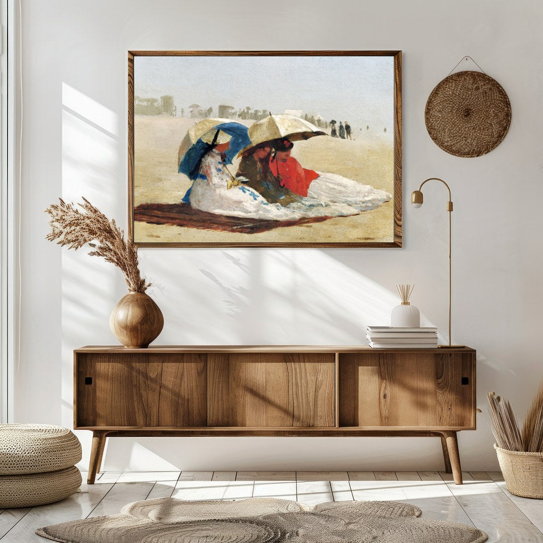 Immerse yourself in the serenity of a Victorian seaside with this exquisite artwork. The painting for Sitting Area