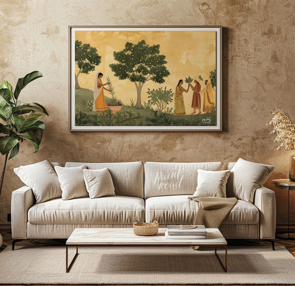 Whispers of the Garden Painting available online at Paint Road for only Whispers of the Garden showing art beauty and bedroom