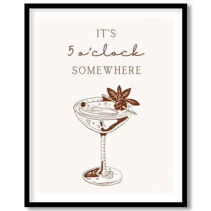 Somewhere it's 5 O'Clock
