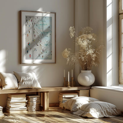 Coastal Crowd Canvas